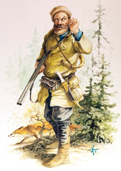 Лесничий с ружьем