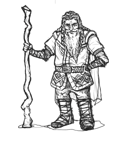 Лесник в лесу рисунок