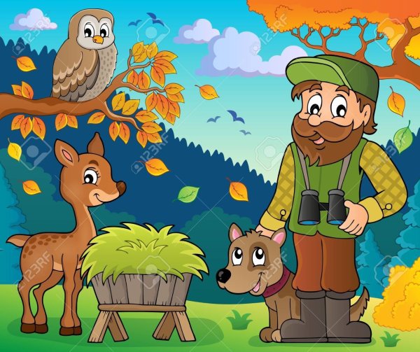 Нарисованный лесничий