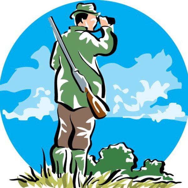 Охотник иллюстрация