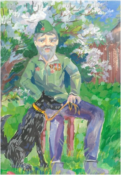 Лесник в лесу