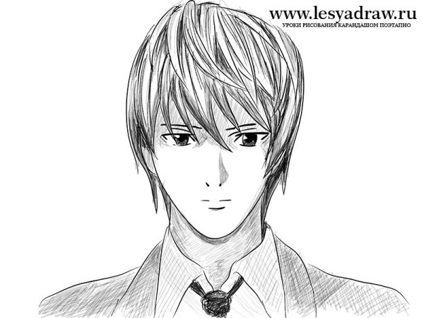 Лайт тетрадь смерти для срисовки