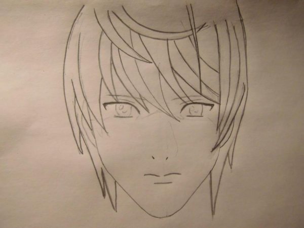 Ягами Лайт для срисовки