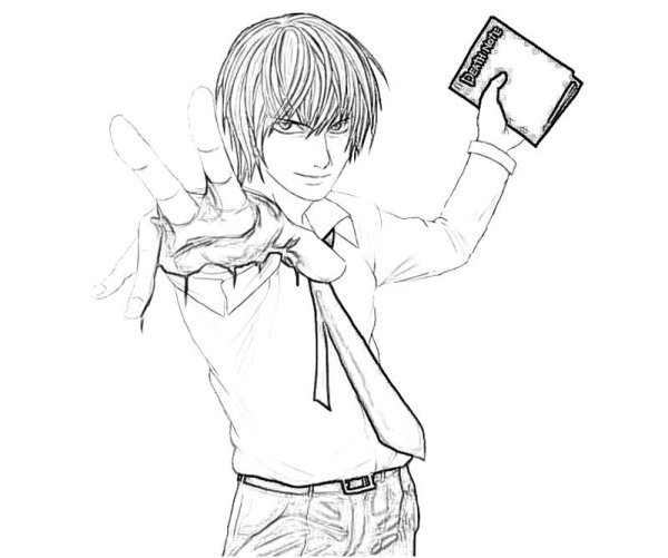 Ягами Лайт скетч