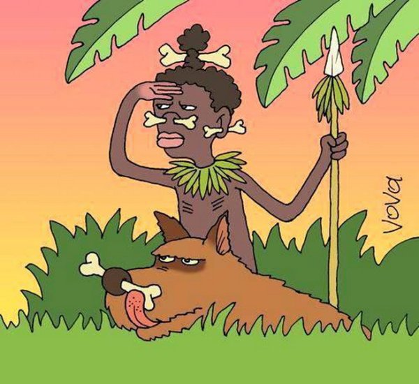 Папуасы мультяшные