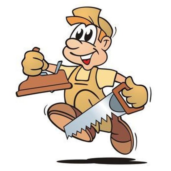 Столяр на прозрачном фоне