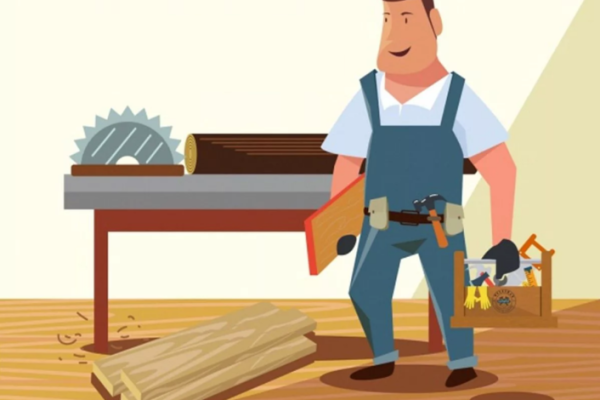 Столяр мультяшный