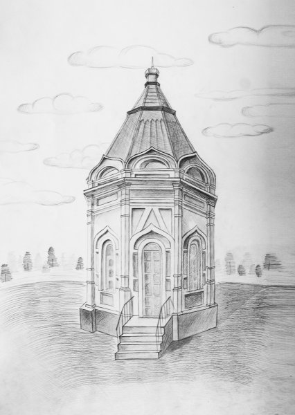 Часовня Параскевы пятницы Красноярск рисунок
