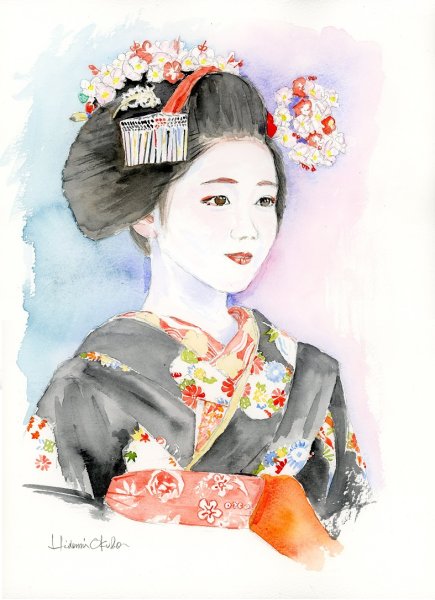 Портрет в японском стиле