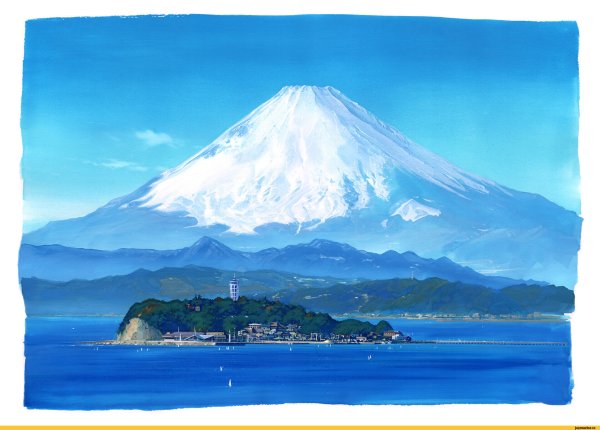 Фудзи пейзаж арт