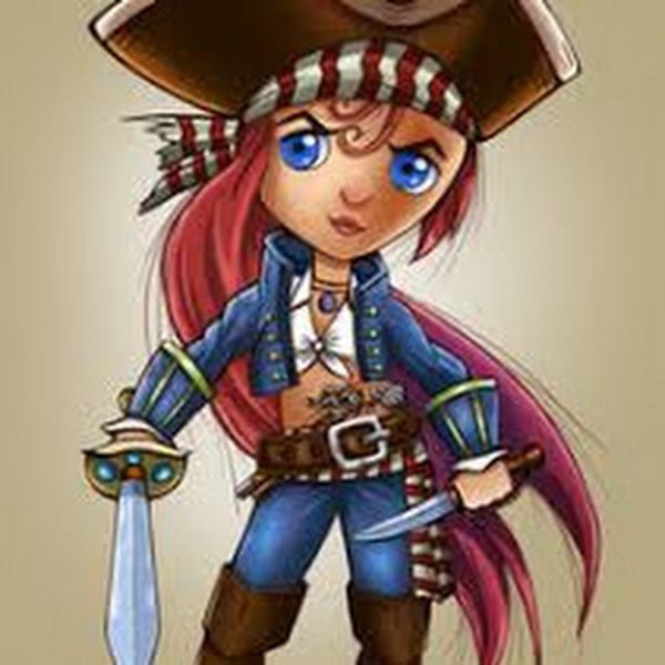 Пиратка мультяшная