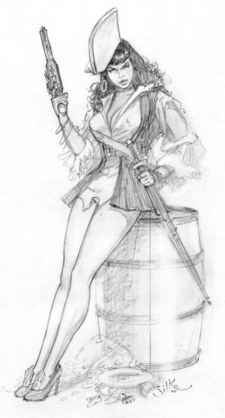 Пиратки карандашом