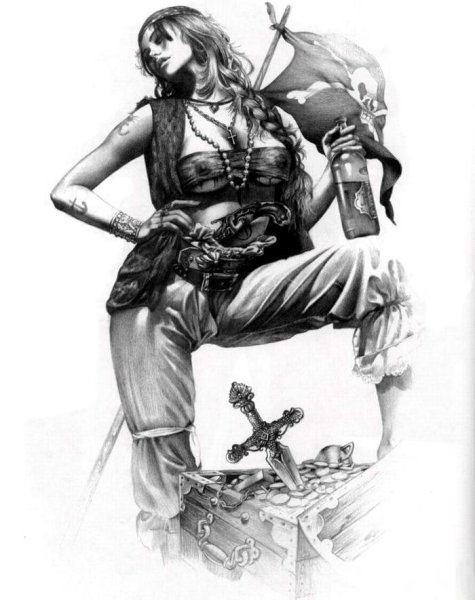 Пиратки эскизы