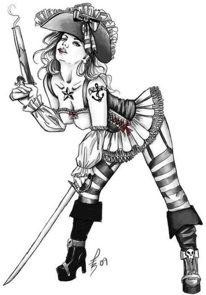 Пиратки эскизы