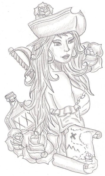 Пиратки эскизы