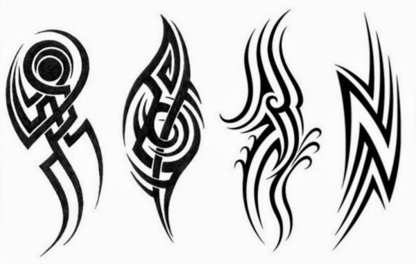 Тату трайбл дракон