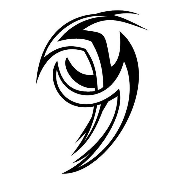 Тату трайбл дракон