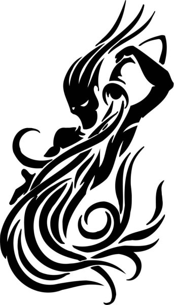 Тату трайбл ангел