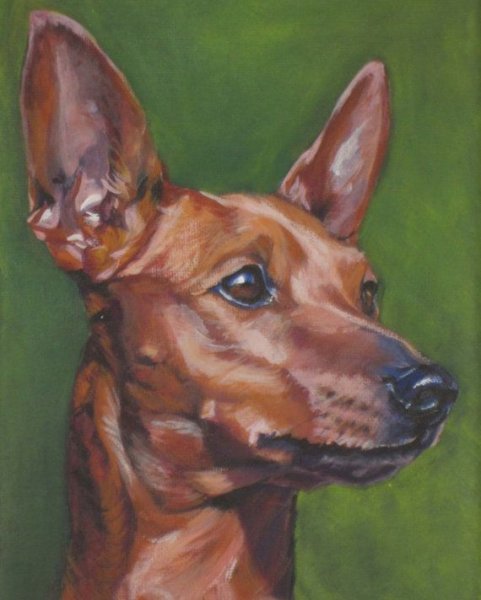 Цвергпинчер алмазная мозаика