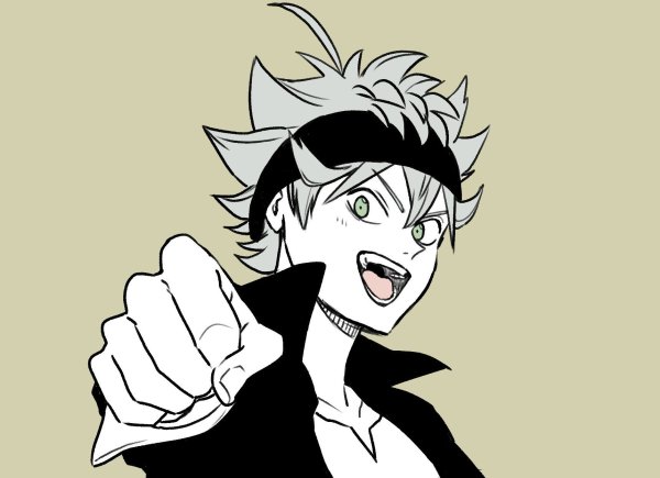 Аста из аниме черный Клевер