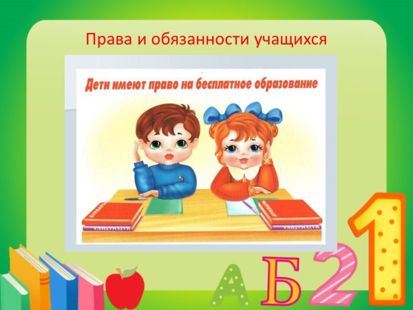 Право и обязанности учасщихся