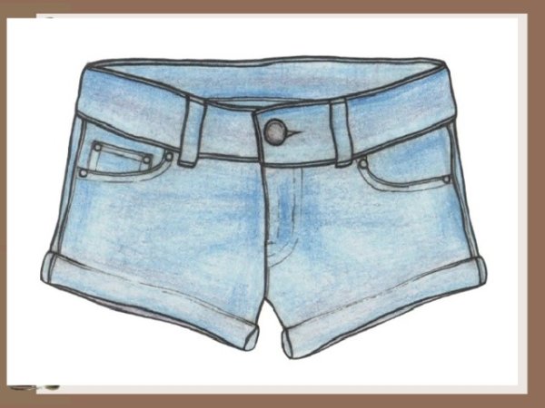 Шорты карандашом