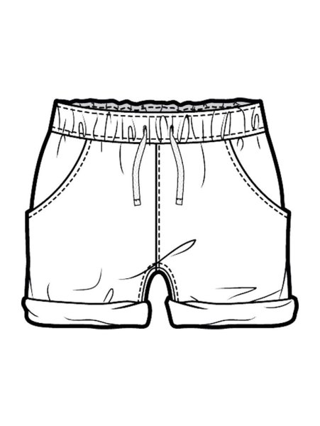 Шорты раскраска