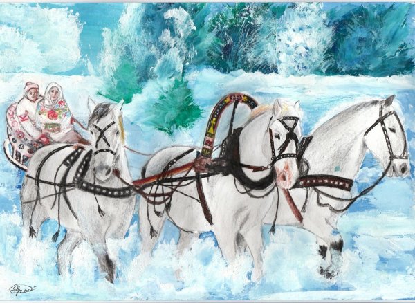 Свиридов тройка картина