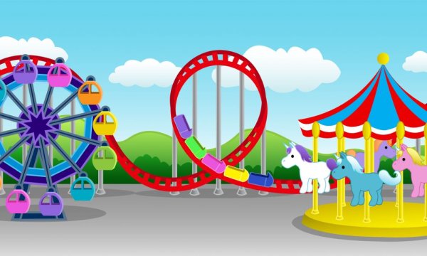Парк аттракционов клипарт