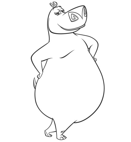 Мадагаскар бегемотиха