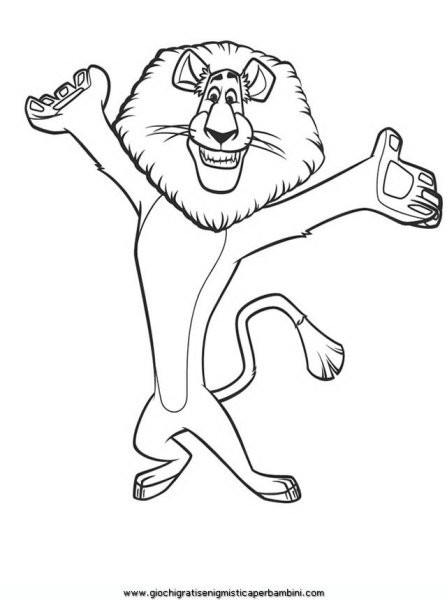 Алекс Мадагаскар рисунок