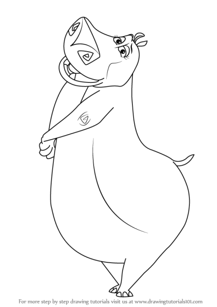 Глория Мадагаскар рисунок