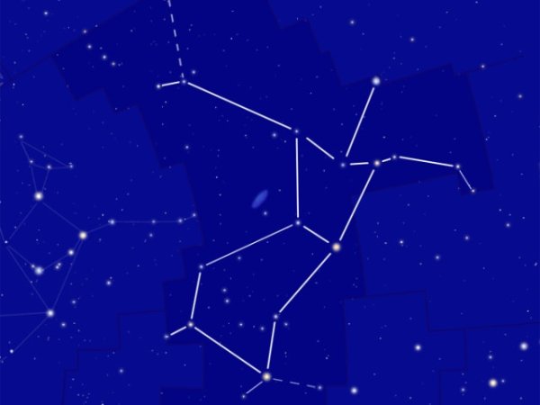 Андромеда Созвездие схема со звездами