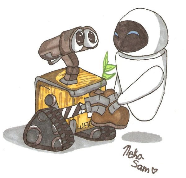 Робот Валли и ева