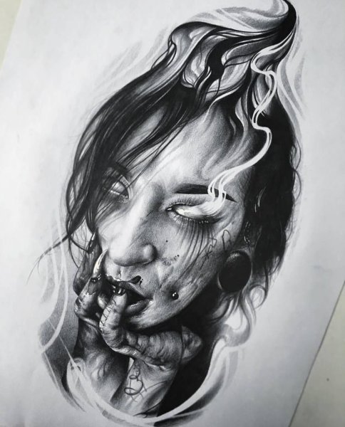 Блэк энд грей эскизы