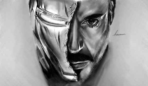 Тони Старк тату эскизы