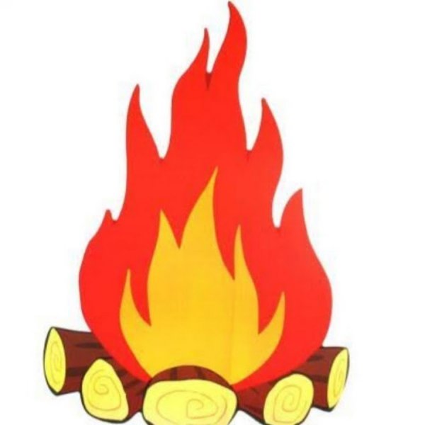 Костер рисовать