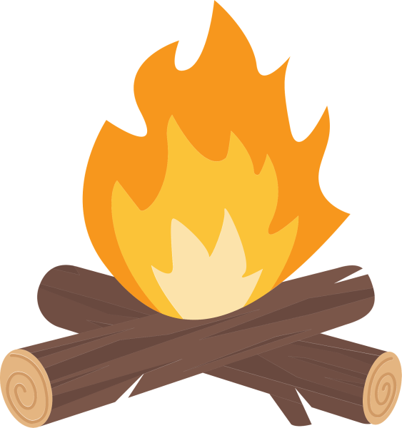 Векторное изображение костра