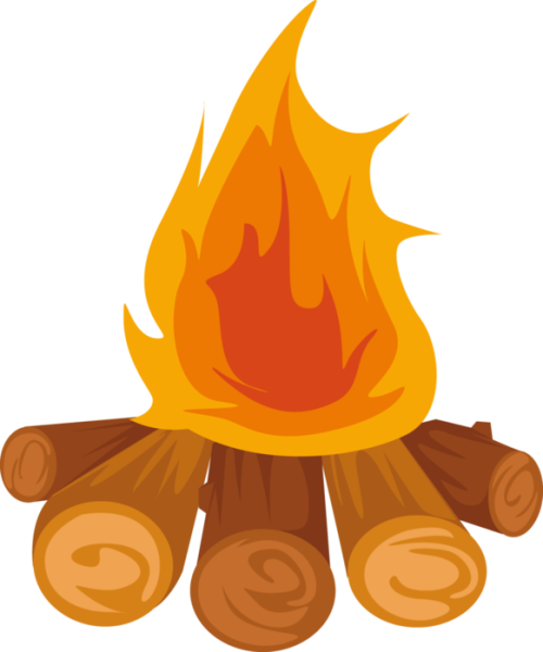 Костер рисовать