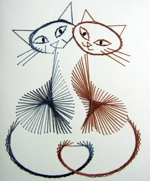 Техника вышивания изонить