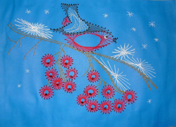 Техника вышивания изонить