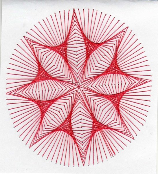 Вышивание изонитью круга