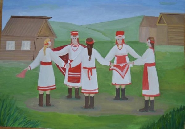 Рисунок традиции мордвы