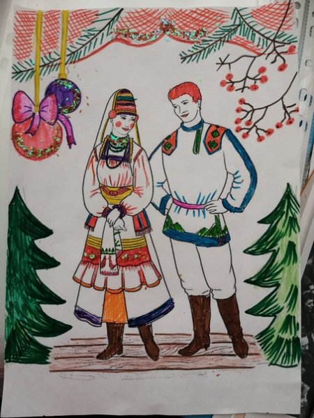 Национальный костюм мордва народа