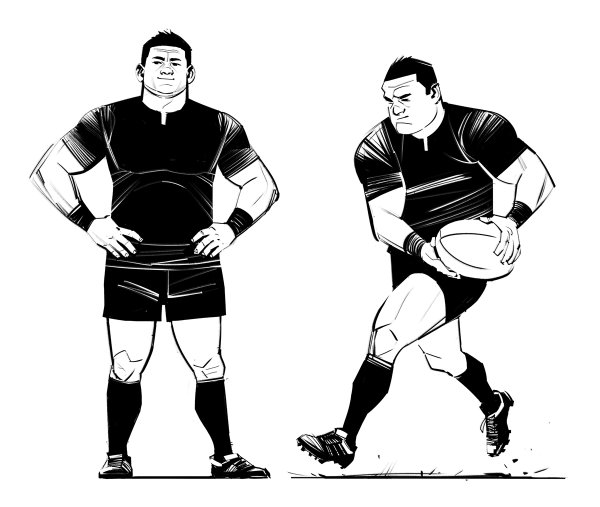 Регбист арт