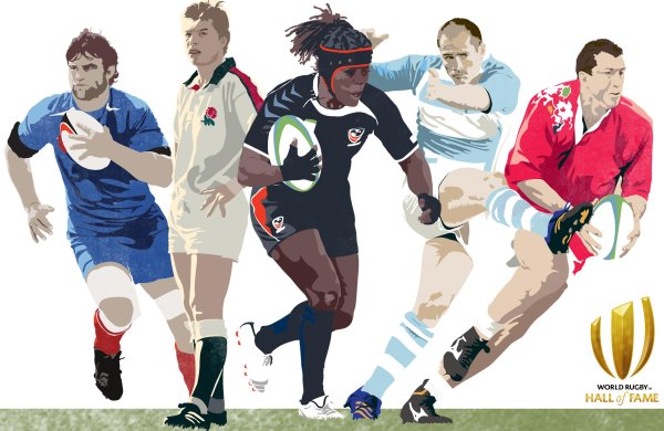 Регбист рисунок