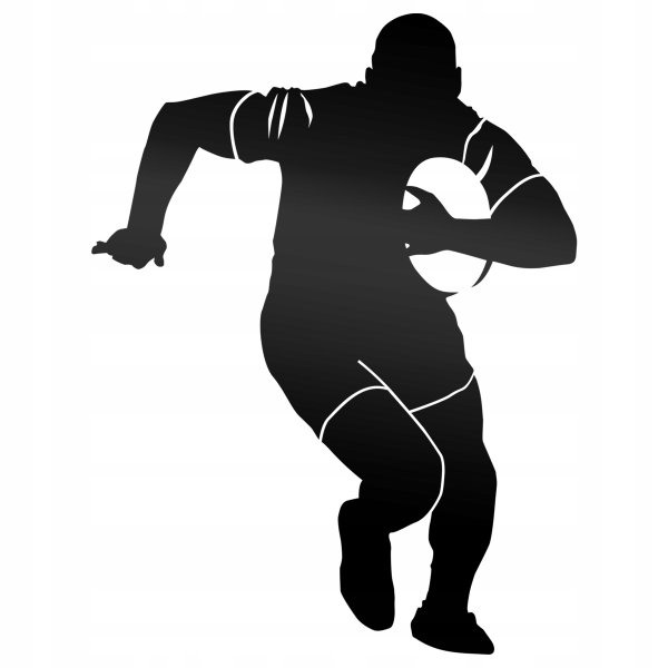 Регбист силуэт