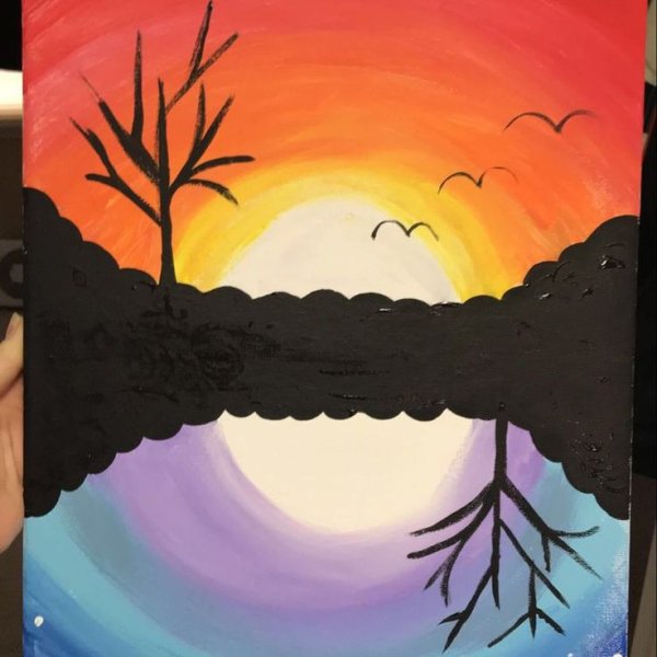 Теплые тона в рисовании