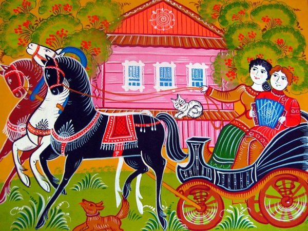 Городецкая роспись