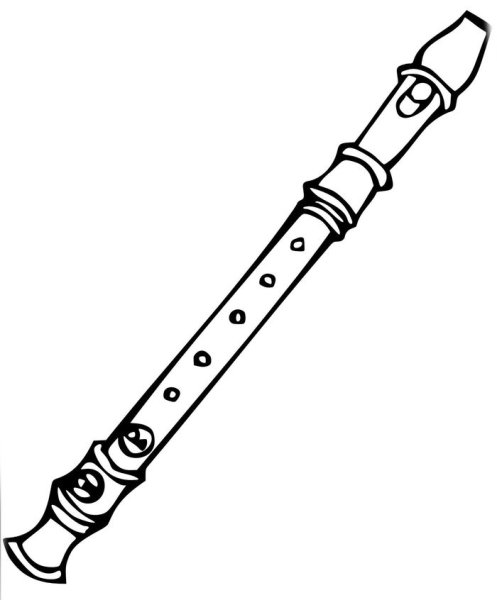 Дудка раскраска для детей